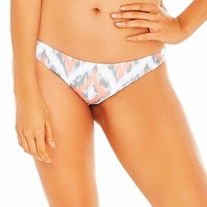 Nicolita Carmen Knotty Reversible Bikini Bottom - Coral & Gray
